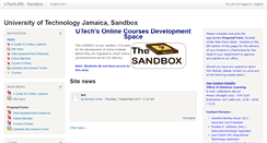 Desktop Screenshot of lmsdev.utech.edu.jm