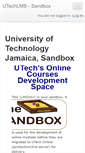 Mobile Screenshot of lmsdev.utech.edu.jm