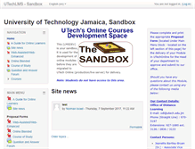 Tablet Screenshot of lmsdev.utech.edu.jm